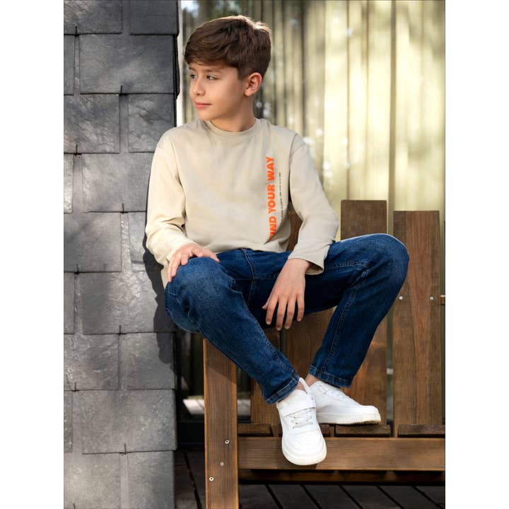 TB-ND8023-82 - Lange mouwen T-shirts voor tienerjongen voor wholesale door Ativo Kids