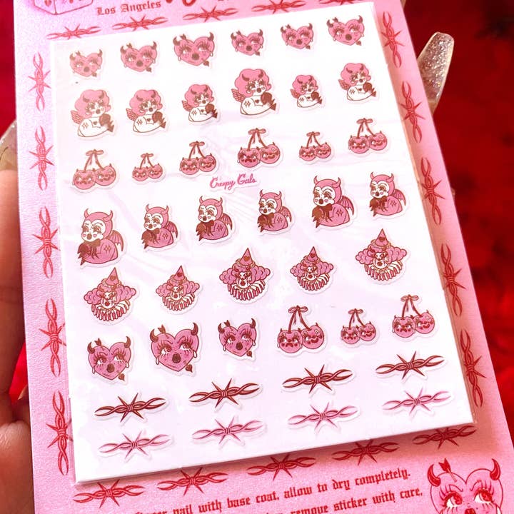 Creepy Gals - Vendita all'ingrosso Nail art/decalcomania unghie - Adesivi per unghie Creepy Gals Lovecore3