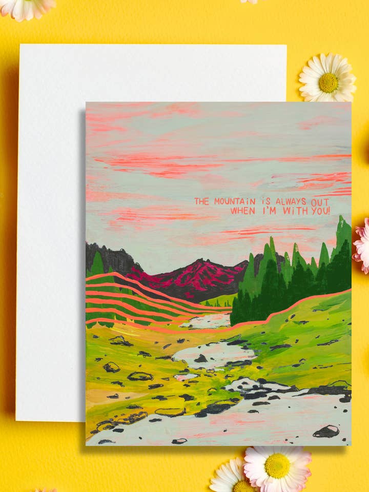 Mountain is out card for wholesale by Juliann Choe