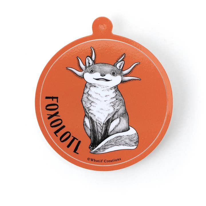 Foxolotl 3" Vinyl Sticker for wholesale by Whatif Creations