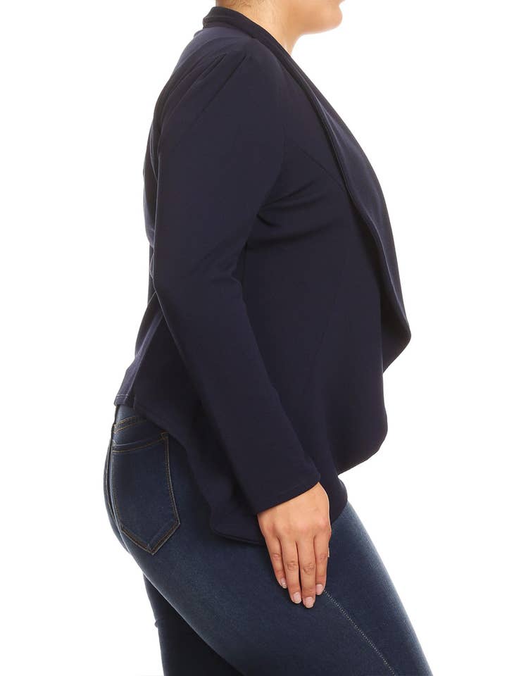 MOA COLLECTION – Blazer - Mulher por atacado – Jaqueta feminina sólida de mangas compridas para escritório29