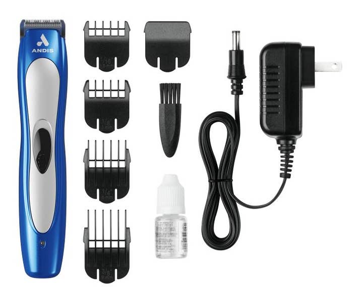 Pet Palette Distribution - Wholesale Pet Grooming Tool - Dog - Andis BTF3- ProClipâ„¢ Ion Cord/Cordless Trimmer - Blue/Silver