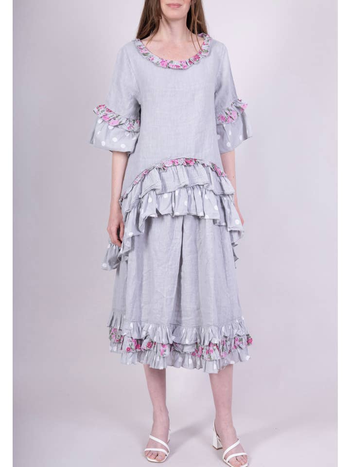 LINEN & COTTON HOUSE - Wholesale Dress - Women's - ROBE IN LINEN 8612