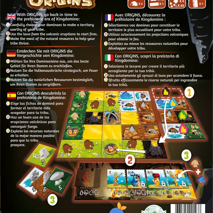 Blue Orange Games - Wholesale Board Game - Kingdomino Origins : The Prehistoric Adventure! 1