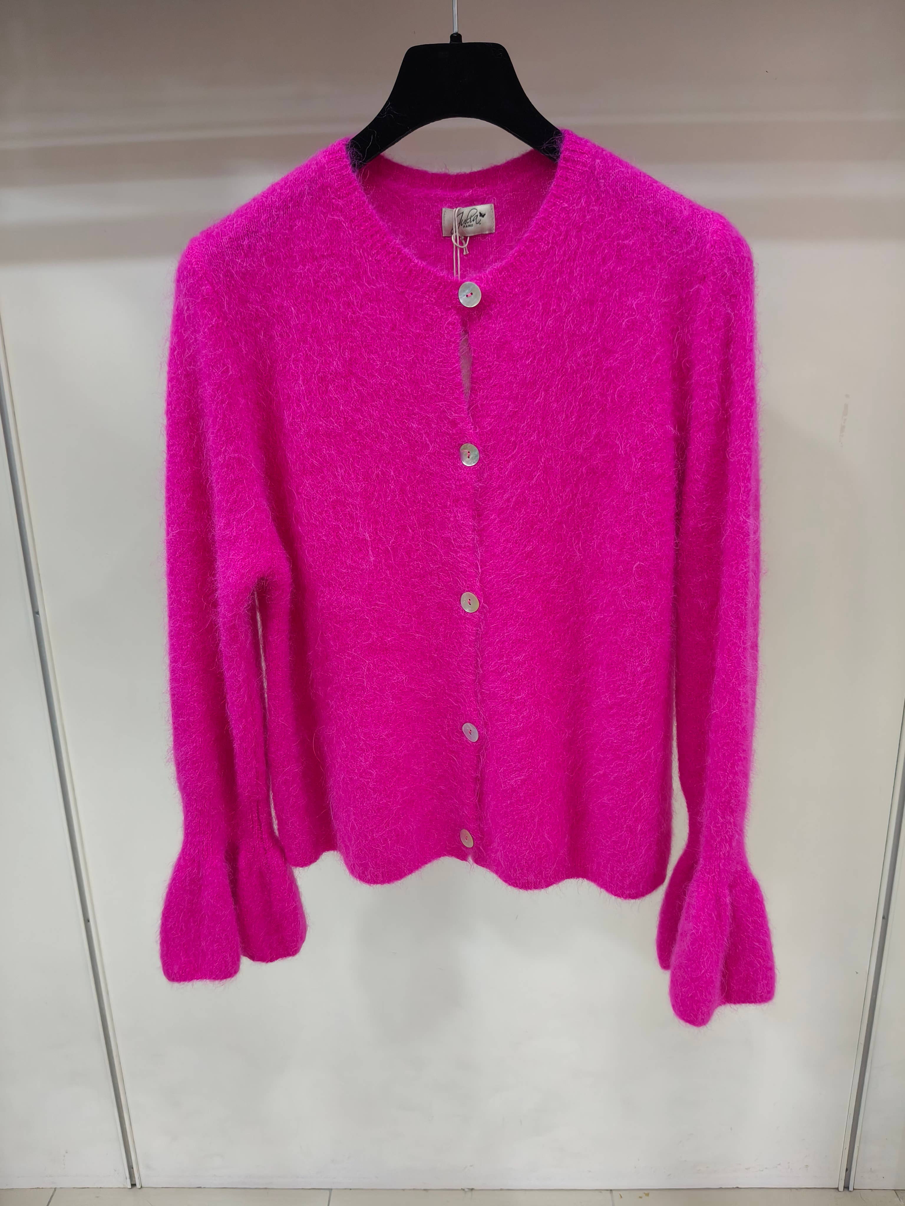 JULIA PARIS - Wholesale Cardigan - Women's - Buttoned cardigan in Baby Alpaca6