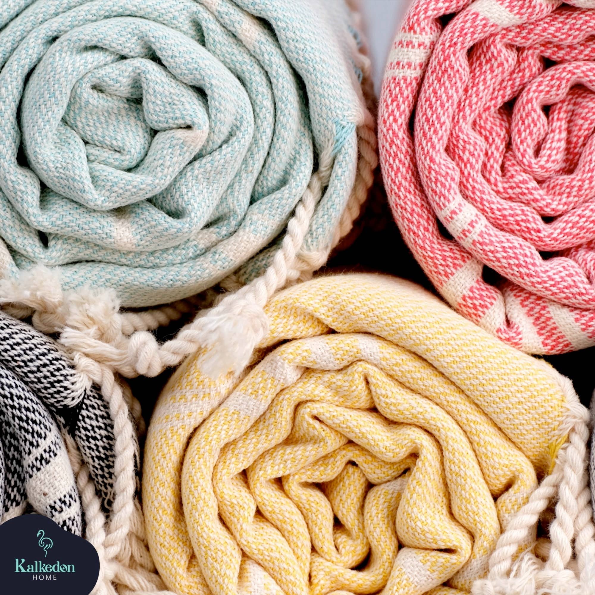Kalkedon Towels - Wholesale Beach Towel - Sand Free Turkish Towel |Striped Beach Towel | Peshtemal 21