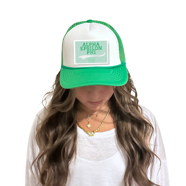 Sarahndipity Shop - Wholesale Trucker Hat - Women's - Sorority Trucker Hat w/ Patch - Collegiate Design16