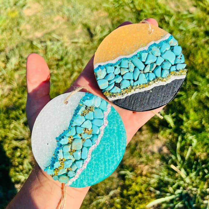 Southern Creek Wholesale – wholesale Car Freshener - Women’s – **Custom** Circle Geode Car Freshie1