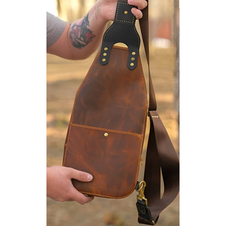 The Master Tanners - Wholesale Crossbody Bag - Men's - Genuine Leather Sling Bag Cross Body Bag For Men6