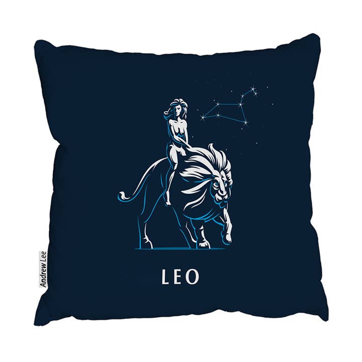 Zodiac Löwe (Outdoor-Kissen) für den Großhandel von Benjamin Tate Design