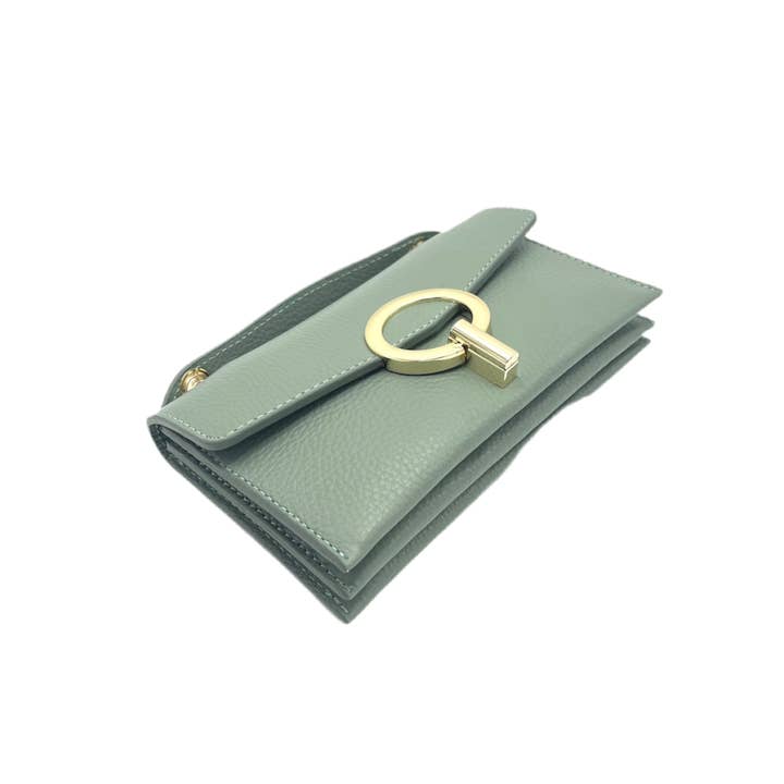 Suie Valentini srl - Wholesale Clutch Bag - Women's - Genuine leather mini clutch bag, Made in Italy, art. 112589