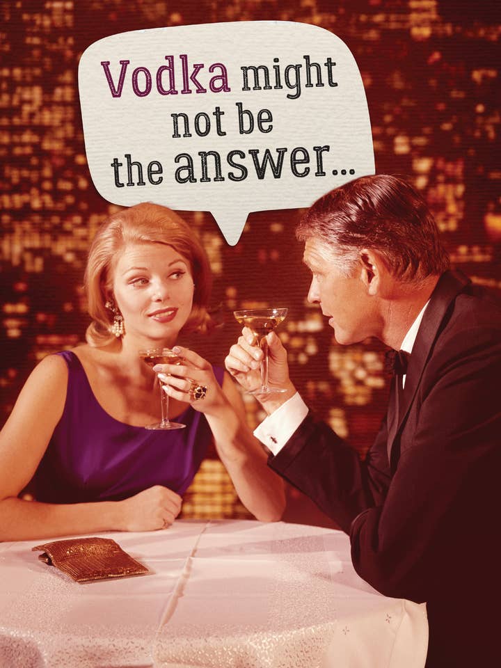 BD/Vodka the Answer for wholesale by Greeting Cards by Norcard