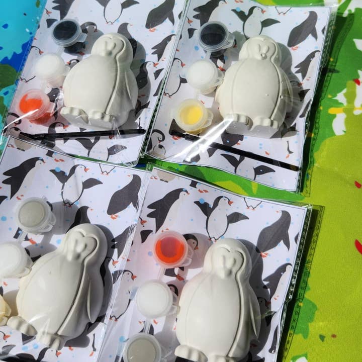 Snazzy Crayons - Wholesale Party gift - Penguin Plaster Paint Kit - Party Favor2