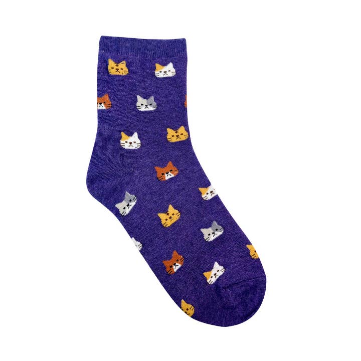 7DAYSSOCKS - Wholesale Socks - Women's - Women's Crew Cat Friends Socks1