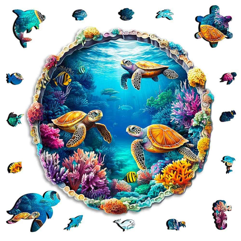 Crafthub - Wholesale Puzzle - Kids - Vibrant Underwater Sealife - Jigsaw Puzzle0