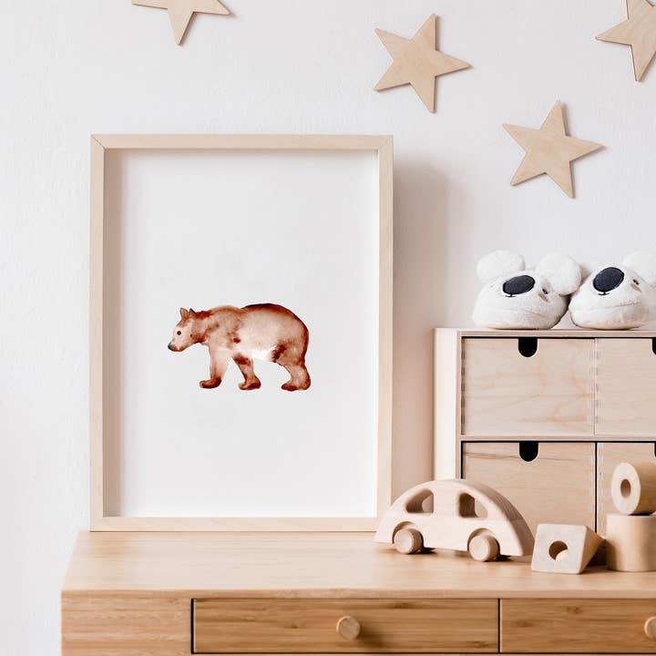 Bear Print for wholesale by Sarah Drake Design