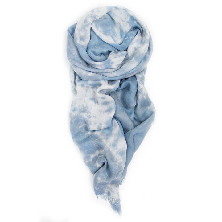 Modern Camo Scarf - Polar Ice for wholesale by fig & bella