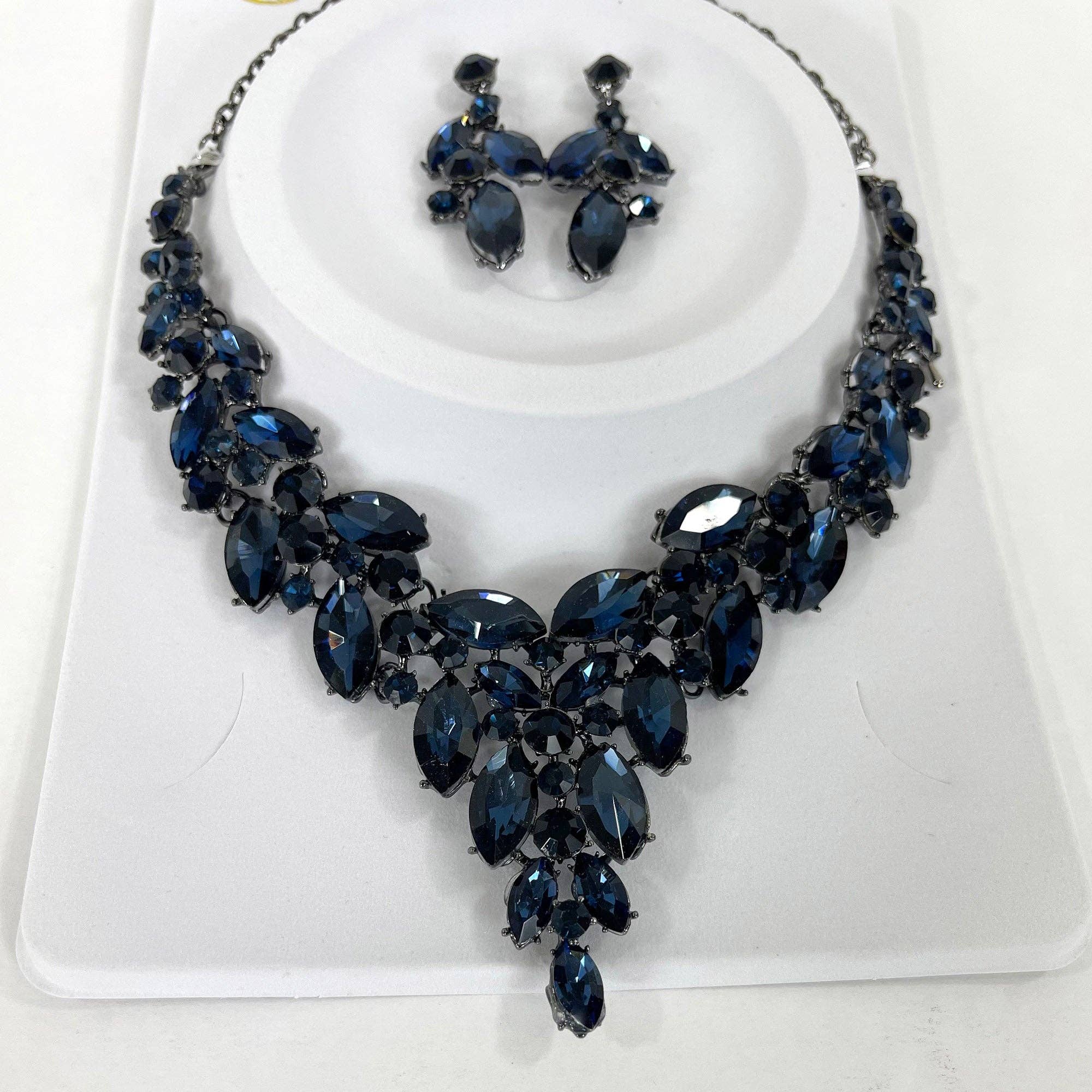 TAPA fashion - Wholesale Jewelry Set - Crystal Necklace Earring Set FJN367 (1PC)3