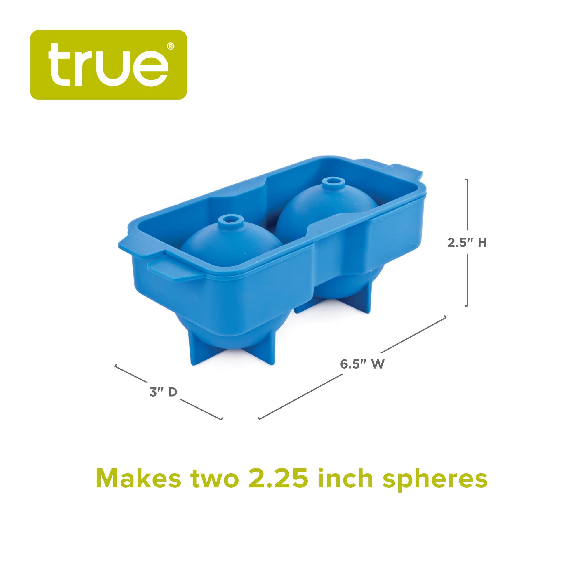 TRUE - Wholesale Ice Tray/Mold - Neptune Silicone 2.25 inch Ice Cube Spheres Mold5