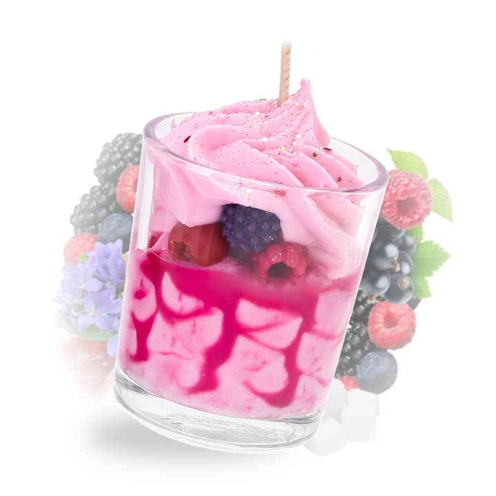 Small Handmade Candle Red Fruits for wholesale by Les Fées Mères