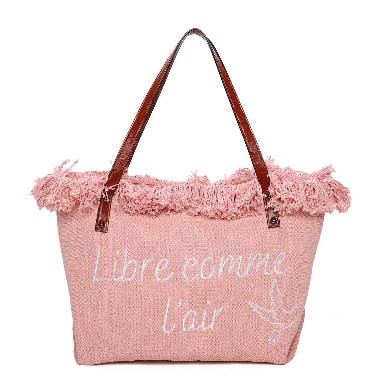 INES DELAURE – wholesale Tote bag – Women's – Zipped tote bag "Free as a bird"11