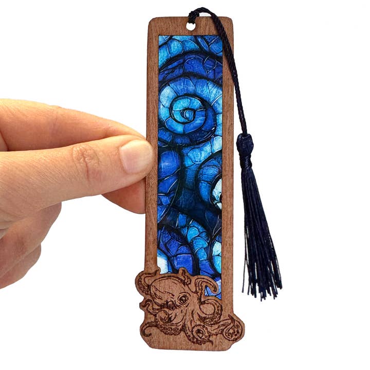 Octopus Bookmark with Tassel, Ocean Lover Bookmark for wholesale by Art by Sharell
