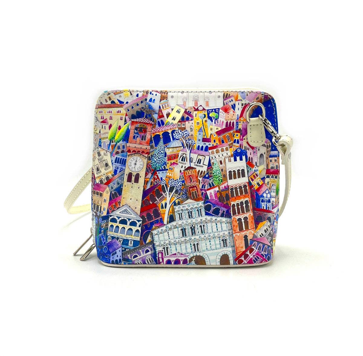 Suie Valentini srl - Wholesale Crossbody Bag - Women's - Printed genuine leather handbag, Made in Italy, art. 1124933