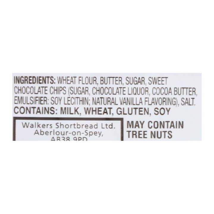 Everyday Supply Co - Wholesale Cookie - Walkers Shortbread Chocolate Chip Cookies, 20ct 1.4oz Case2