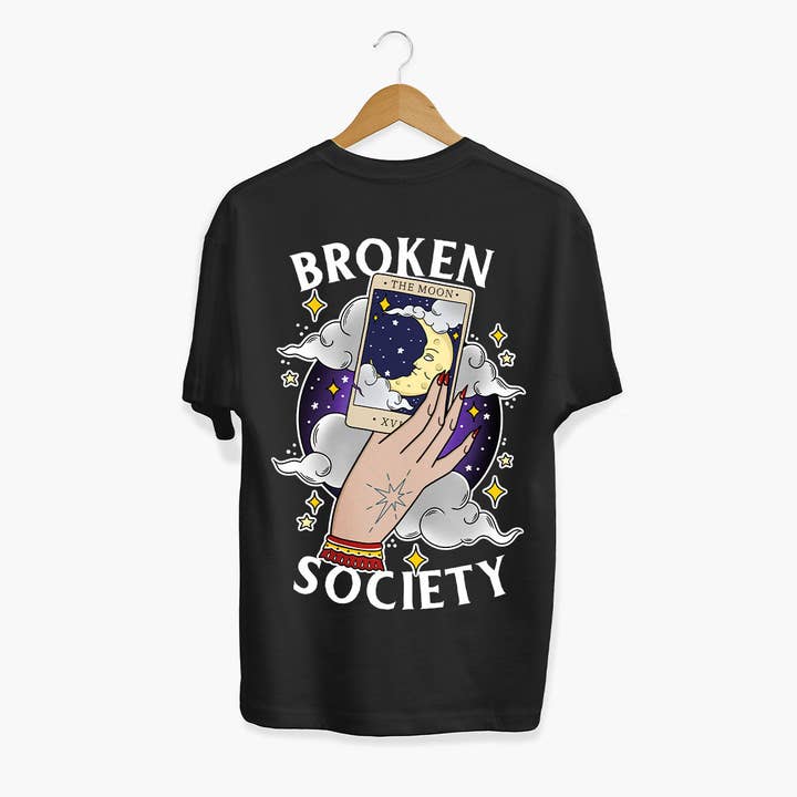 The Moon Tarot T-Shirt (Unisex) for wholesale by Broken Society