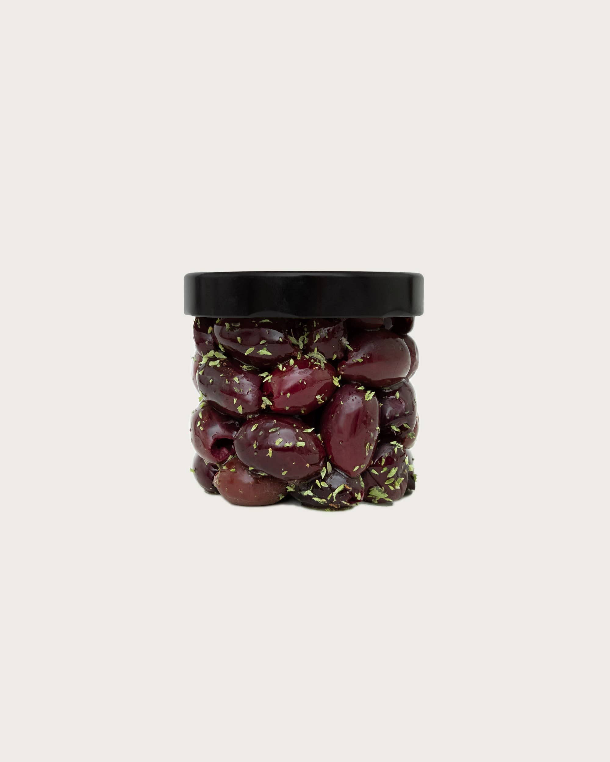 O.E.L. - Thalassa GmbH & Co. KG - Wholesale Olives - OeLiven Kalamata 170 g - organic black olives, with oregano1