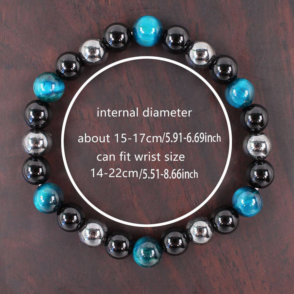 Bleu Bracelet Cadeau de Noël Obsidienne ZK2896 en vente sur Faire3