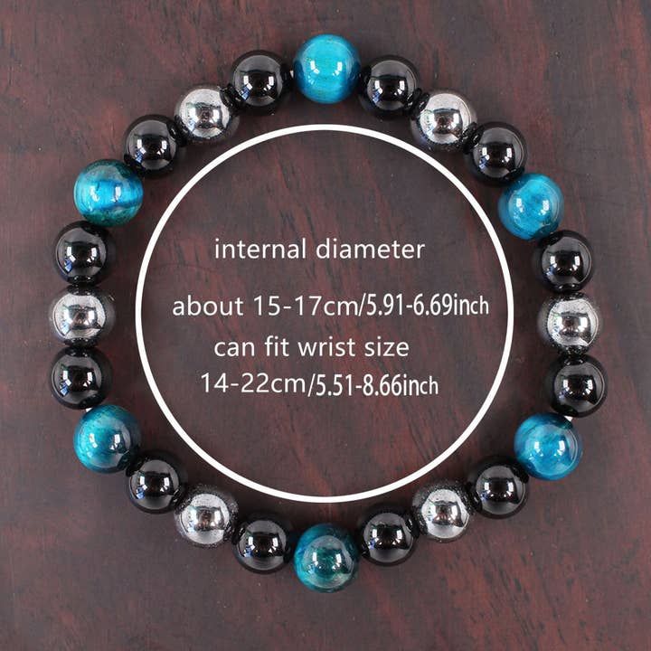 Blue Obsidian Christmas Gift Bracelet ZK2896 for wholesale on Faire3