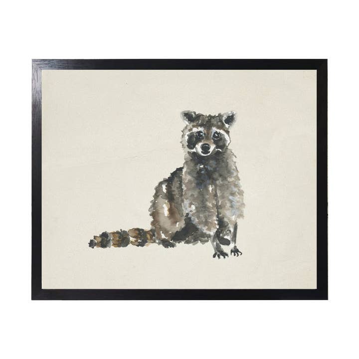 Mapache del bosque en acuarela para venta al por mayor de Antique Curiosities Inc