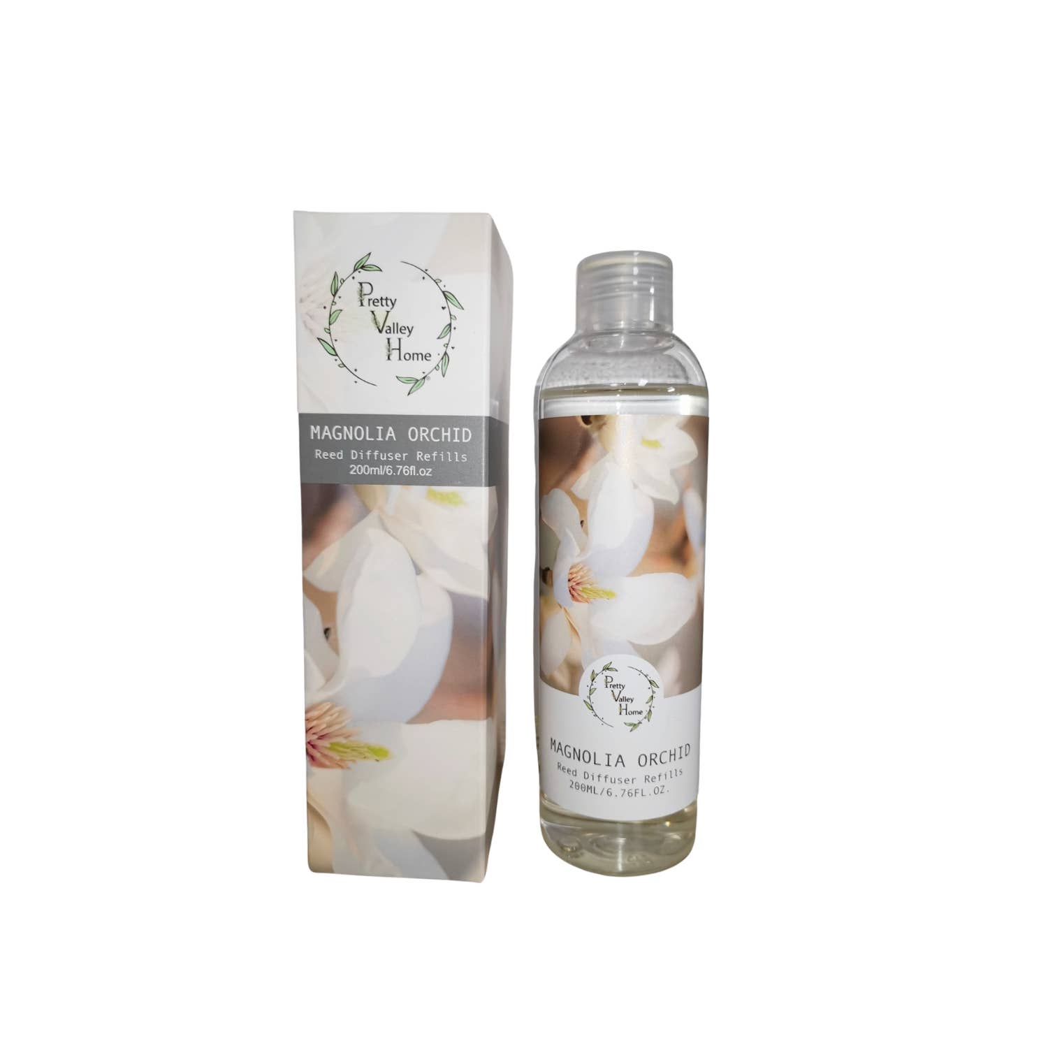 Pretty Valley Home - Wholesale Fragrance oil - Reed Diffuser Oils 200ML 6.76 Fl oz Fragrance Oil - Magnolia Orchid