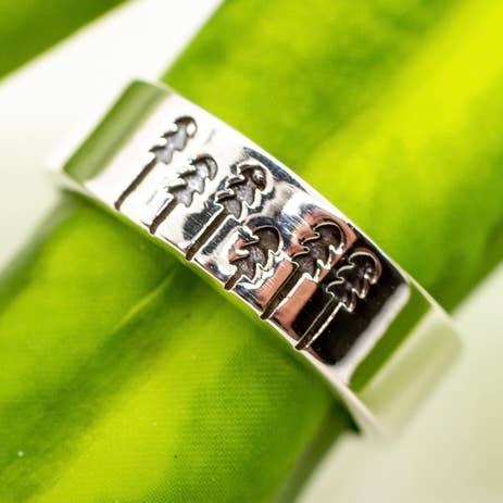 Baizaar - Wholesale Band/Stacked Ring - Sterling Silver Forest Ring0