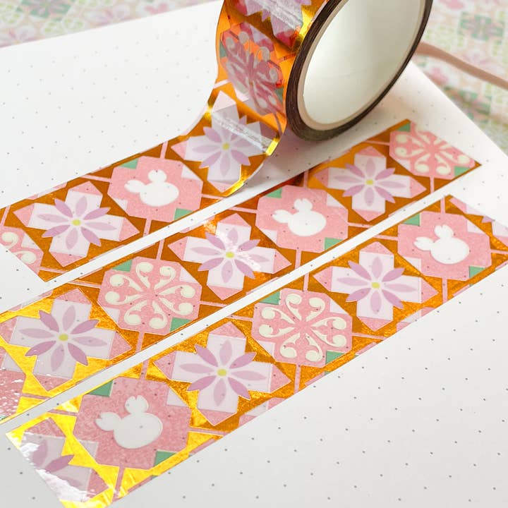Paradise Flower Tiles PET Tape for wholesale by sakuradragon