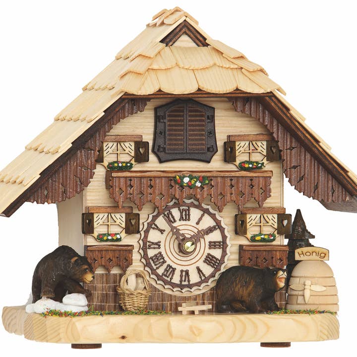 Hermle - Wholesale Desk Clock - BENDORF Table Top Cuckoo Clock with Melodies and Bears1