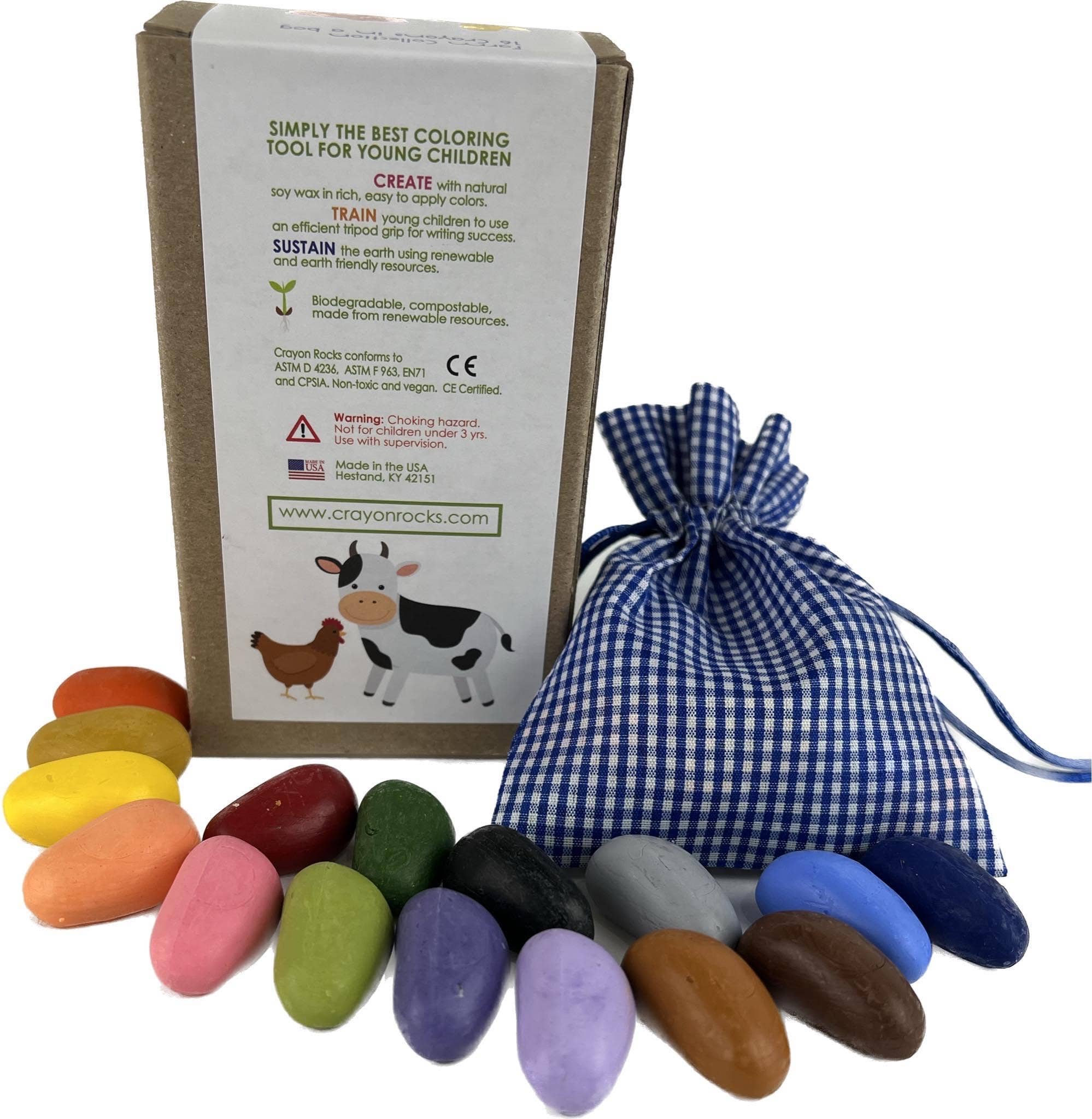 Crayon Rocks - Wholesale Crayons - Kids & Baby - Crayon Rocks Barnyard Themed.ON SALE!!! Customer Favorite!!1