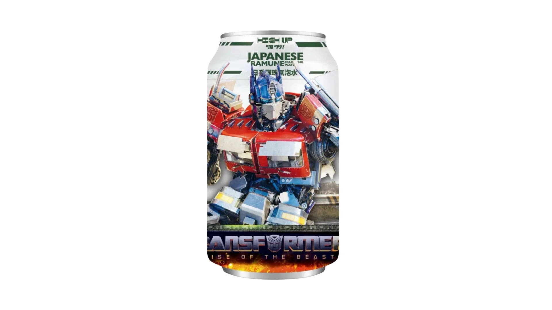 Pops Distro Inc – wholesale Sparkling water – High Up Transformers Rise Of The Beasts Ramune Sparkling Water (330ml) Taiwan (6 pack)