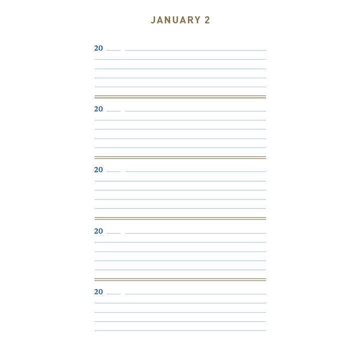 Chronicle Books - Wholesale Journal/Diary - Denim One Line A Day4