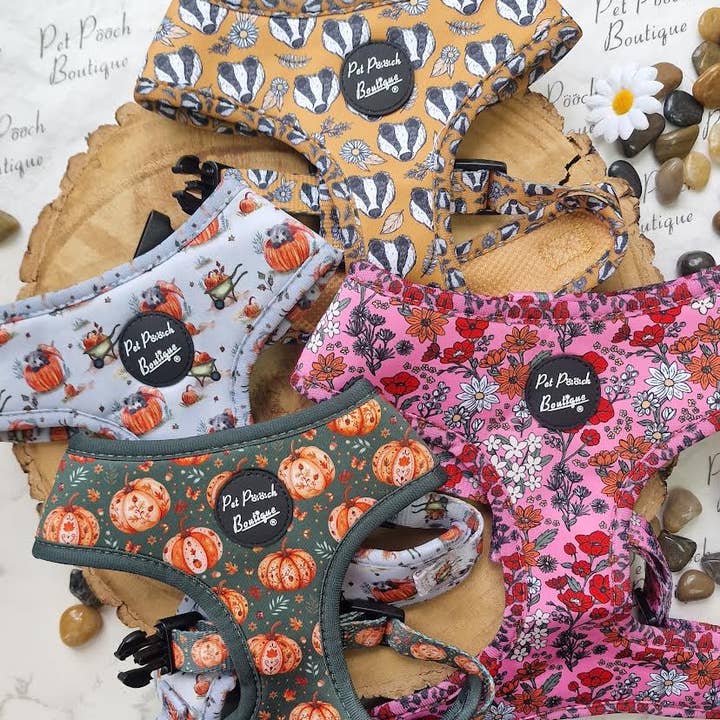 Pet Pooch Boutique - Wholesale Pet Harness - Dog - Berry Blossom Floral Puppy Dog Harness8