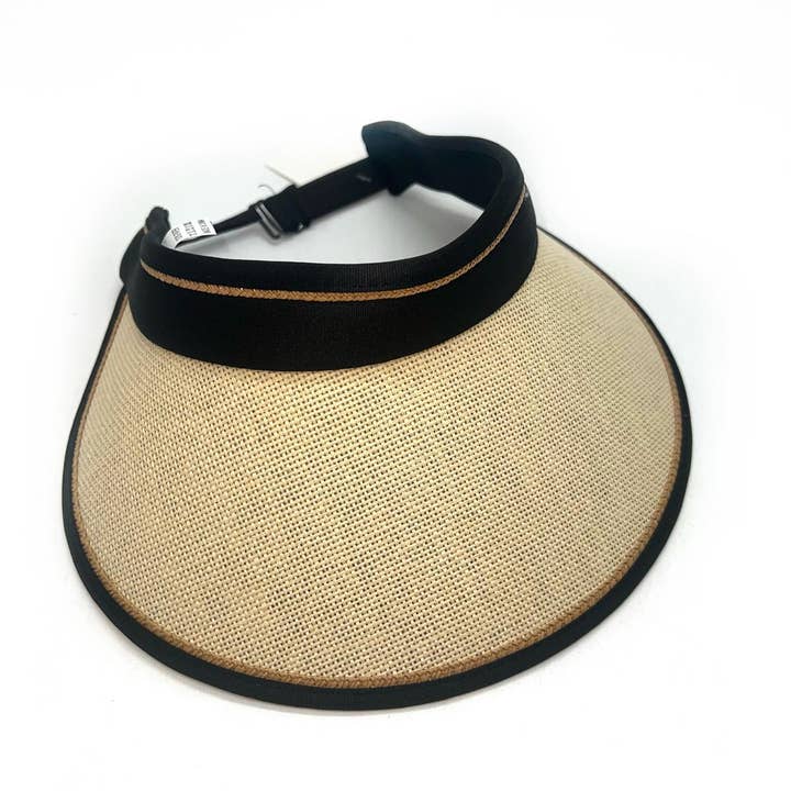 LINETA - Wholesale Straw Hat - Unisex - JD2-24 Sun visor hat UV protection