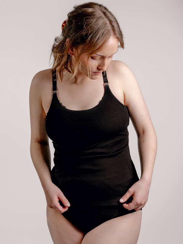 Viola Nursing Top - Black for wholesale by Femique