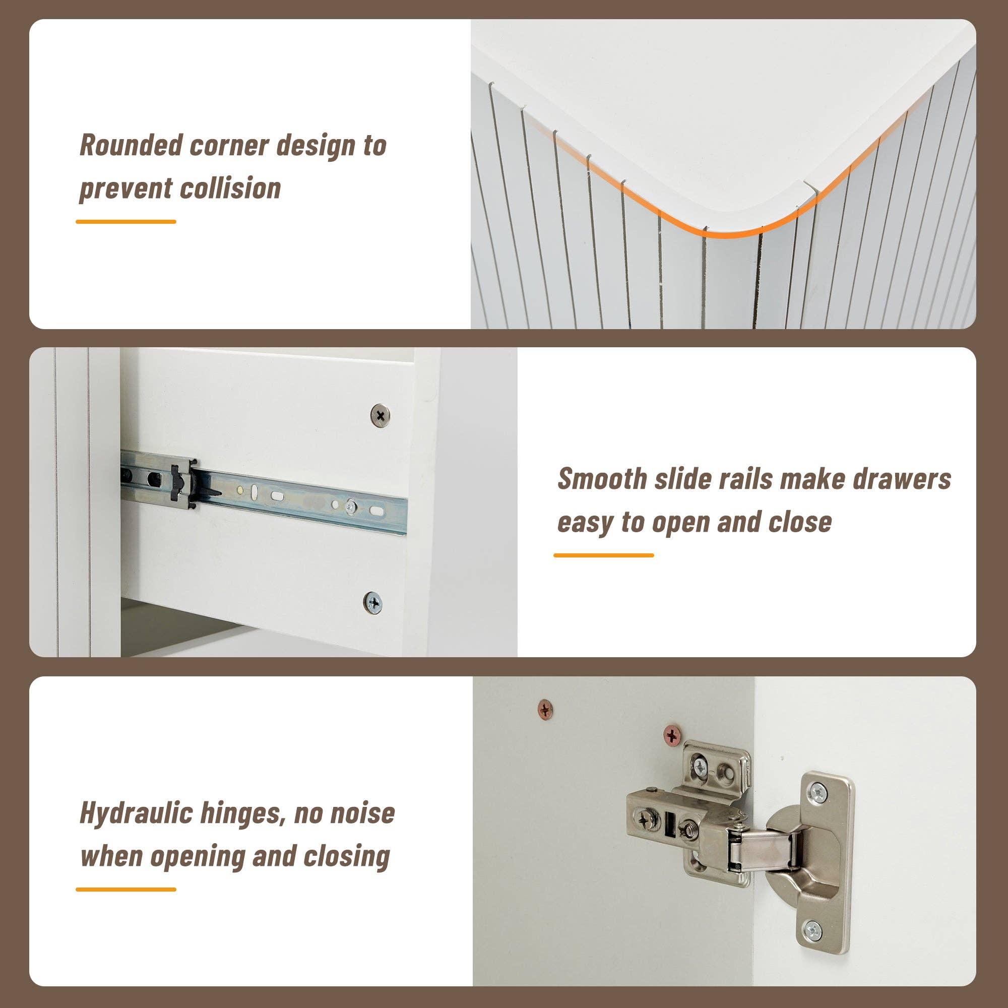 Urban Meuble – Aparador por atacado – Buffet branco elegante 2 portas, 2 gavetas com iluminação LED 150*35*80cm KRAUDREL57