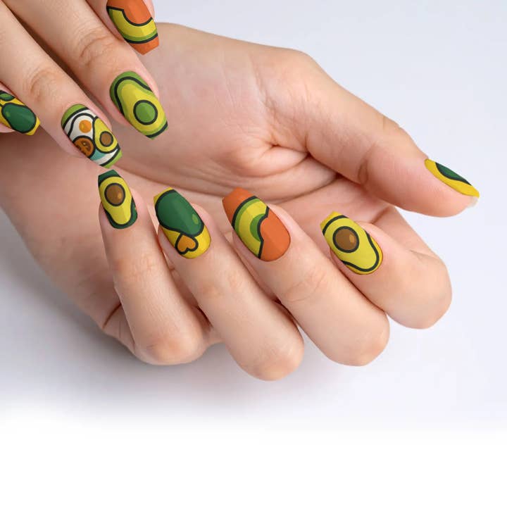 FYNE BODY - Wholesale Press-on/fake nails - Avocado Blossom Delight Avocado Press-On Nails55