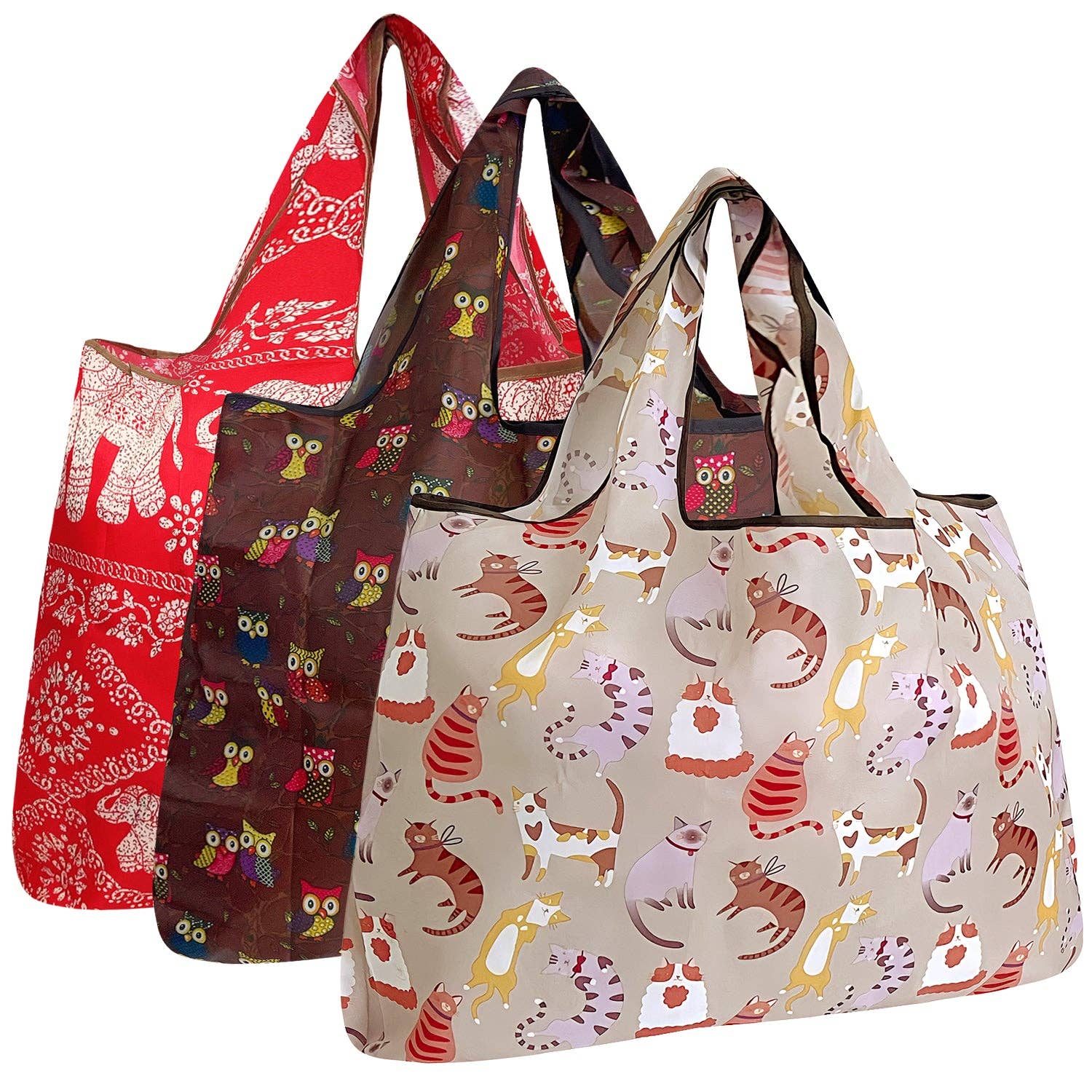 Wrapables.com - Wholesale Grocery/Shopping Bag - Wrapables Eco-Friendly Large Nylon Reusable  Bags (Set of 3)210