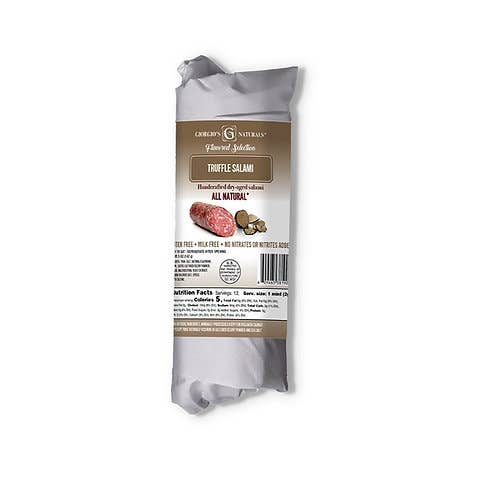 Giorgio's Naturals - Wholesale Salami - Truffle Salami Retail Chub - All Natural2