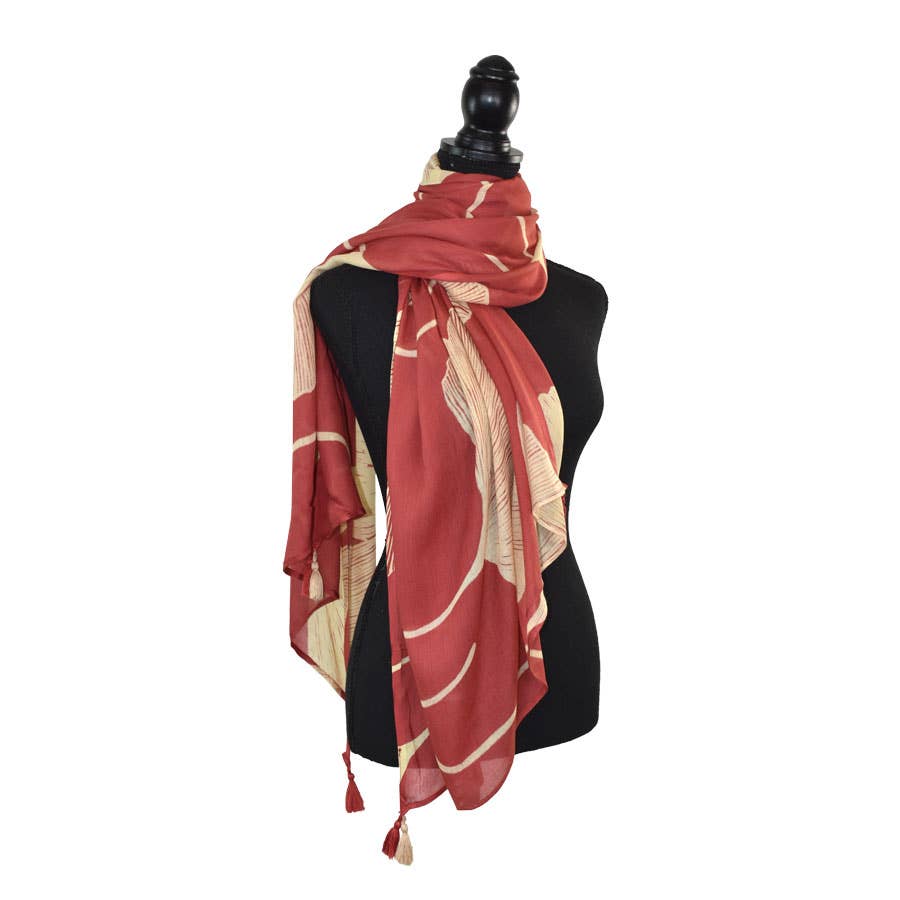 Dupatta Designs - Wholesale Scarf - Women's - Ginko Floral Scarf19