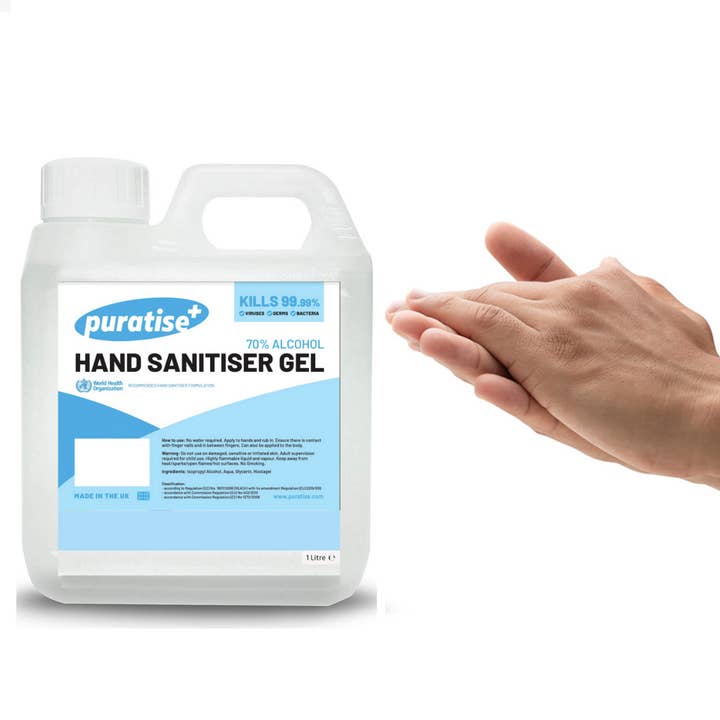 My Wholesale Warehouse - Wholesale Hand sanitiser - Puratise 1 Litre Hand Sanitiser Gel1
