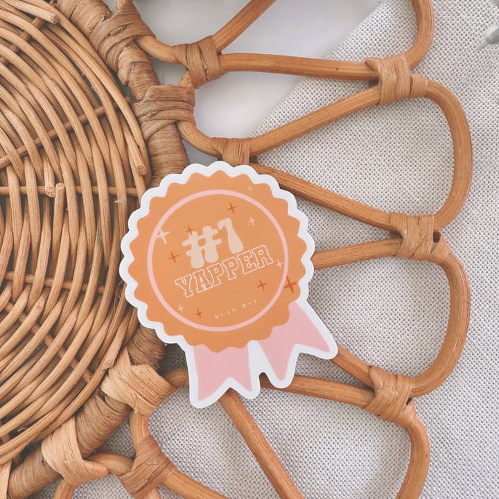 #1 Prix Yapper | Autocollant en vinyle pour la vente par Bujo Bae